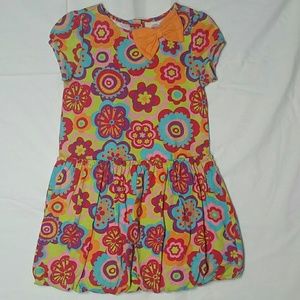 J. Khaki 4t floral bubble skirt dress
